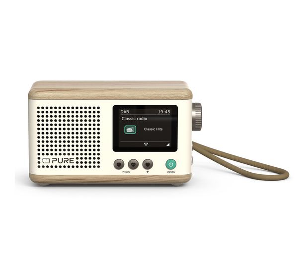 Pure DAB+ Radio Classic Mini Bluetooth DAB+, FM Radio Tragbar  (Cremefarben, Holz) f&uuml;r 82,49 Euro