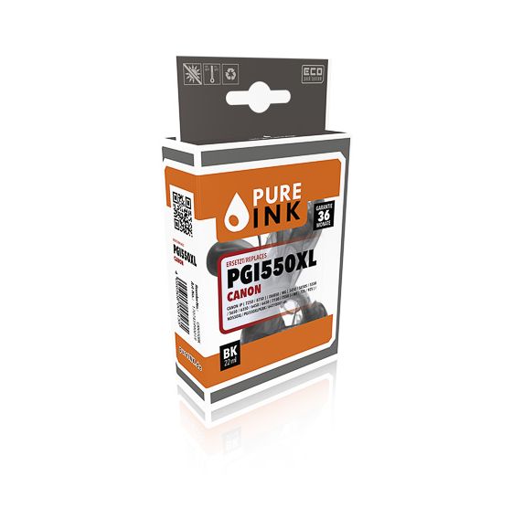 Pure Ink 170745990019 PGI550XL kompatible Druckerpatronen Schwarz 22 ml 500 Seiten f&uuml;r 4,50 Euro