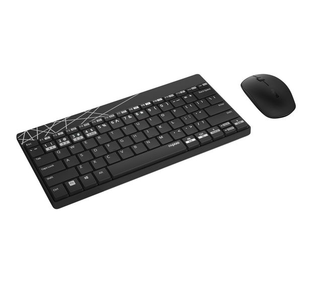 Rapoo 8000M Universal Tastatur Bluetooth 2.4 GHz  (Schwarz) f&uuml;r 21,99 Euro