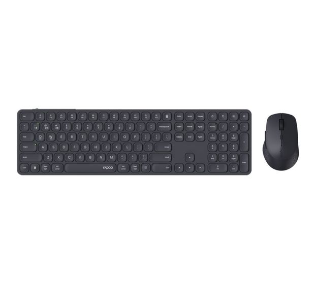 Rapoo 9810M Büro Tastatur RF Wireless + Bluetooth 2.4 GHz  (Dunkles Grau) f&uuml;r 55,49 Euro