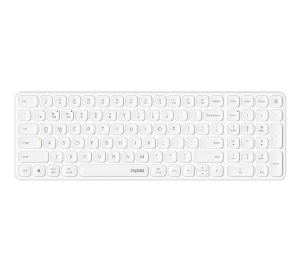 Rapoo E9310M Büro Tastatur RF Wireless + Bluetooth 2.4 GHz  (Weiß) f&uuml;r 29,49 Euro