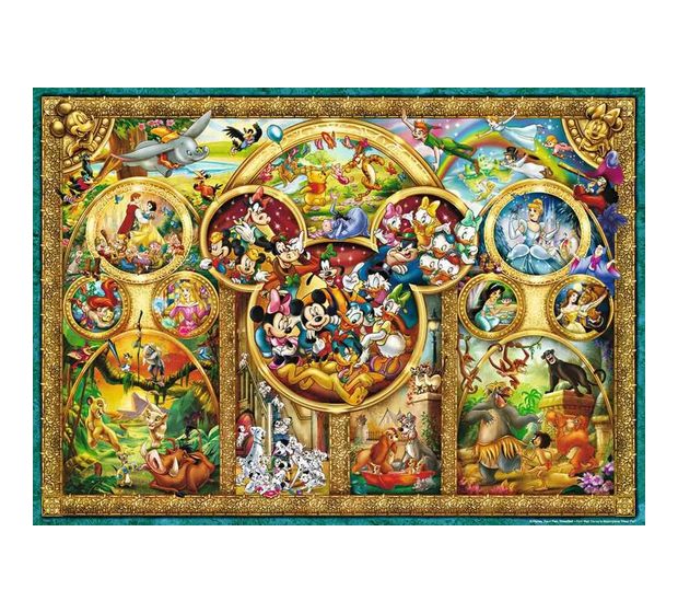 RAVENSBURGER Puzzle Die schönsten Disney Themen -1000 Teile f&uuml;r 12,33 Euro