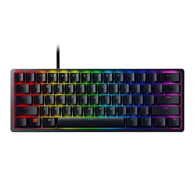 Razer Huntsman Mini RGB-LED Gaming Tastatur USB  (Schwarz) f&uuml;r 74,49 Euro