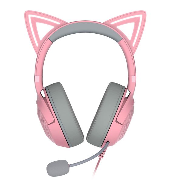 Razer Kraken Kitty V2 Over Ear Kopfhörer Kabelgebunden  (Rose) f&uuml;r 119,99 Euro