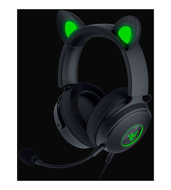 Razer Kraken Kitty V2 Pro Over Ear Kopfhörer Kabelgebunden USB Typ-A  (Schwarz) f&uuml;r 86,49 Euro