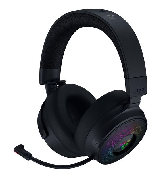 Razer Kraken V4 Pro Ohraufliegender Bluetooth Kopfhörer kabelgebunden&kabellos 50 h Laufzeit USB Typ-A  (Schwarz) f&uuml;r 387,00 Euro