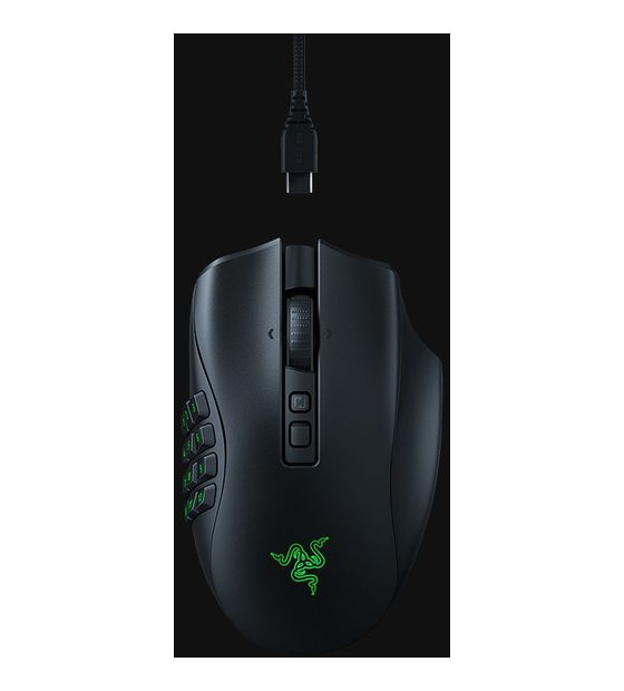 Razer Naga V2 Pro 30000 DPI Gaming Maus Optisch  (Schwarz) f&uuml;r 163,94 Euro