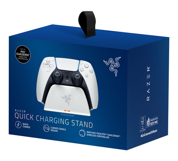 Razer Schnellladestation Ladestation PlayStation PS5  (Weiß) f&uuml;r 53,49 Euro