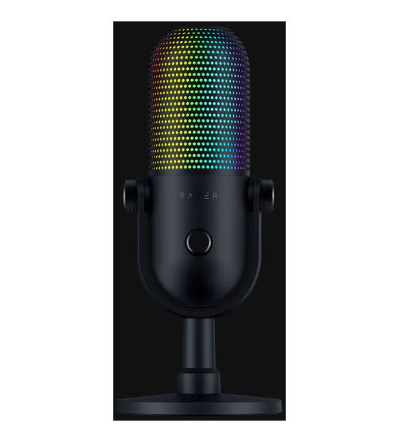 Razer Seiren V3 Chroma 32-Bit DSP kabelgebunden PC-Mikrofon 96 kHz USB  (Schwarz) f&uuml;r 107,99 Euro