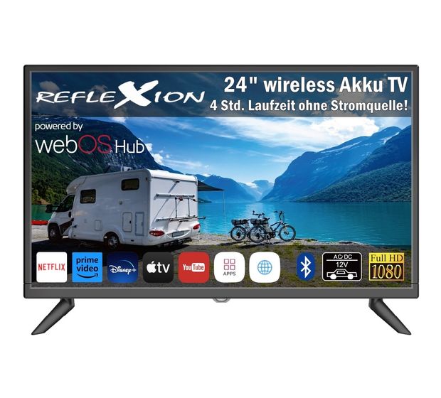 Reflexion LEDA24OSBT LCD/TFT 61 cm (24 Zoll) Fernseher Full HD VESA 100 x 100 mm f&uuml;r 269,99 Euro