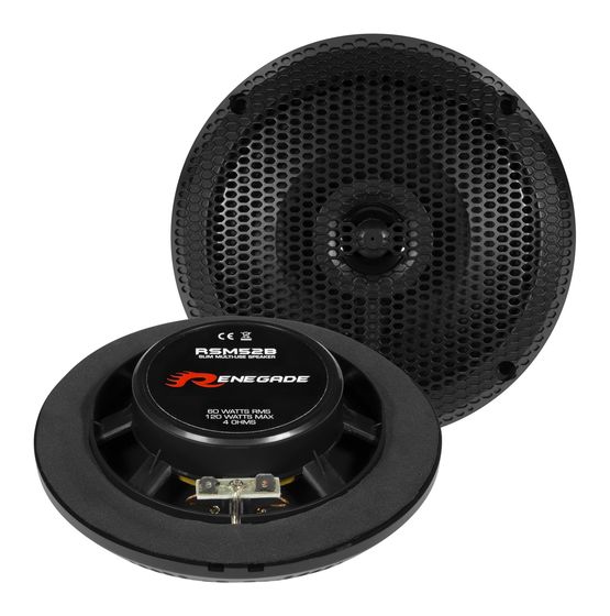 Renegade RSM52B 2-Wege Einbaulautsprecher 120 W f&uuml;r 43,49 Euro