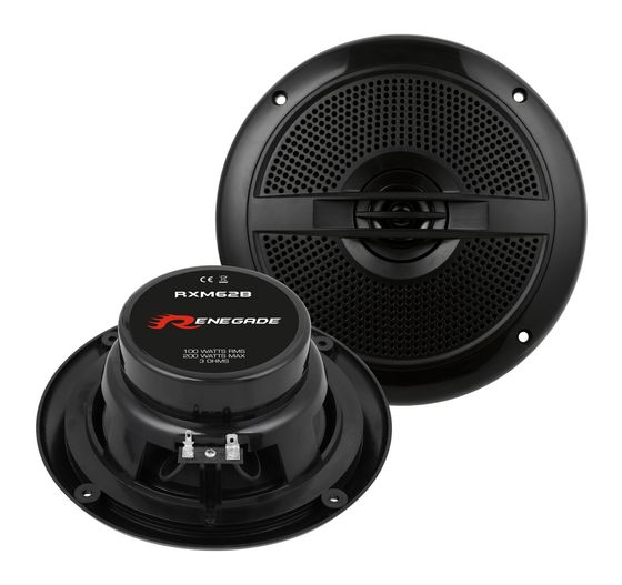 Renegade RXM62B 100 W Lautsprecher  (Schwarz) f&uuml;r 40,49 Euro