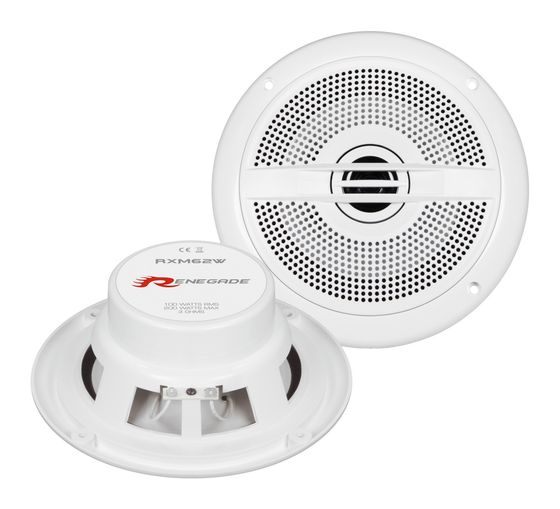 Renegade RXM62W 100 W Lautsprecher  (Weiß) f&uuml;r 40,49 Euro