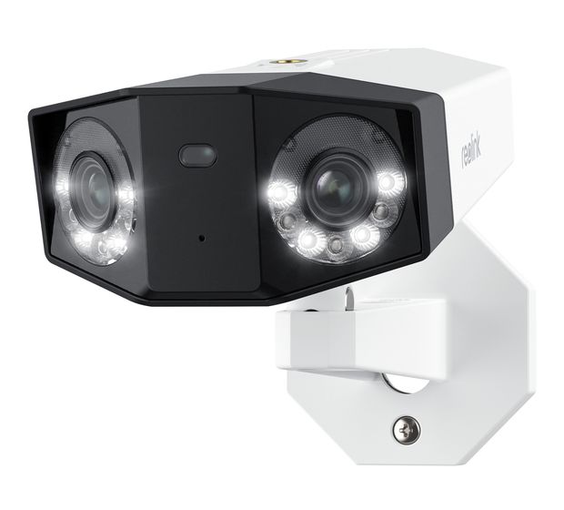 Reolink Duo Series P730 4608 x 1728 Pixel IP-Sicherheitskamera IP66 Außen Nachtsicht  (Weiß, Schwarz) f&uuml;r 131,99 Euro