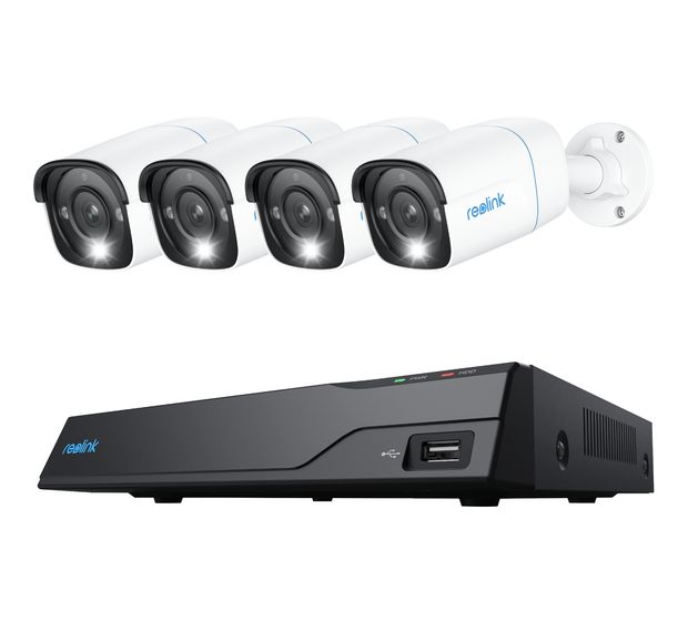 Reolink NVS8-8MB4 IP-Überwachungskamera-Set  IP66 Innen & Außen LAN f&uuml;r 473,00 Euro