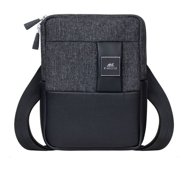 Rivacase 8810 Crossbody Tasche Messengerhülle aus Kunststoff für Jede Marke bis 20,3 cm (8") Staubresistent, Kratzresistent (Schwarz) f&uuml;r 23,49 Euro