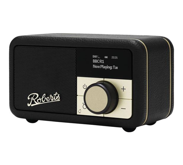 Roberts Radio Revival Petite 2 DAB, DAB+, FM Radio Tragbar  (Schwarz) f&uuml;r 137,99 Euro