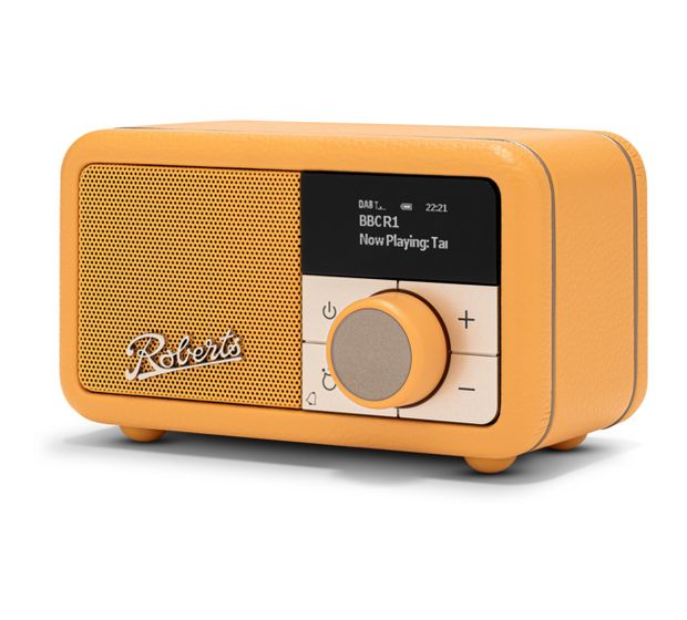 Roberts Radio Revival Petite 2 Bluetooth DAB, DAB+, FM Radio Tragbar  (Gelb) f&uuml;r 137,99 Euro