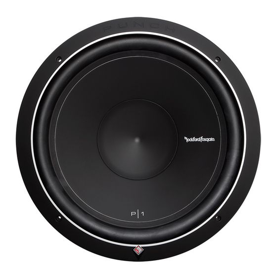 Rockford Fosgate P1S2-15 Einbaulautsprecher f&uuml;r 168,99 Euro