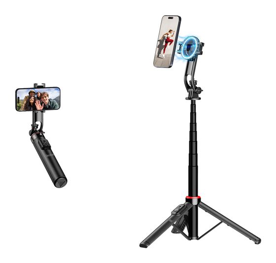 Rollei Easy Creator MagPod 3 Bein(e) Stativ Smartphone Bluetooth  (Schwarz) f&uuml;r 24,99 Euro