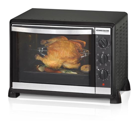 Rommelsbacher BG1550 Back+Grill Ofen 1550W 30l 4 Einschubebenen Drehspieß f&uuml;r 127,99 Euro