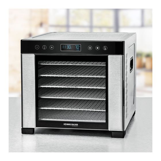 Rommelsbacher DA950 Dörrautomat 600 W 99 h Maximale Timer-Zeit 6 1 Dörrgitter f&uuml;r 252,99 Euro