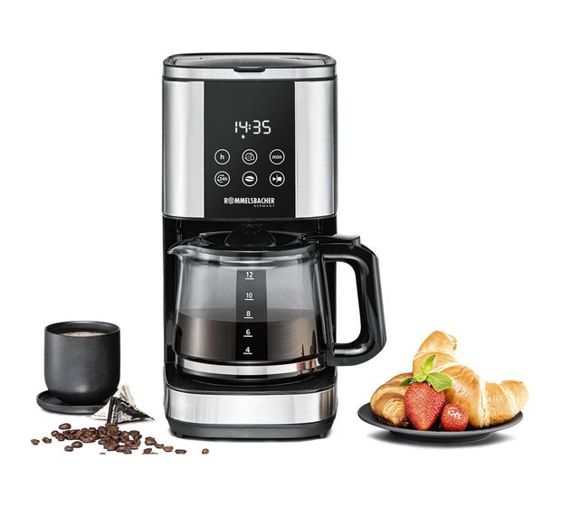 Rommelsbacher FKM1000 12 Tassen Filterkaffeemaschine 1,5 l  (Schwarz, Edelstahl) f&uuml;r 69,99 Euro