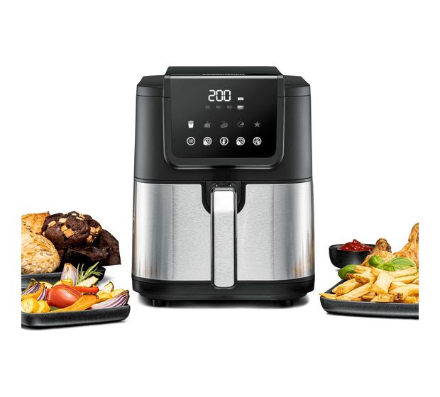 Rommelsbacher FRH1500 Heißluftfritteuse 5 l 1500 W  (Schwarz, Edelstahl) f&uuml;r 118,99 Euro