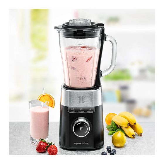 Rommelsbacher MX1260 Standmixer 8 Geschwindigkeiten 1200 W (Schwarz, Edelstahl, Transparent) f&uuml;r 88,49 Euro