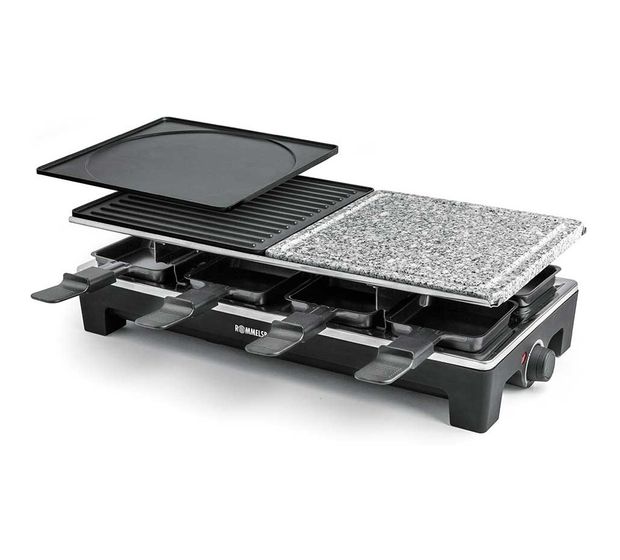 Rommelsbacher RCS1350 Raclettegrill für 8 Personen 1350 W  (Schwarz/Edelstahl) f&uuml;r 89,99 Euro