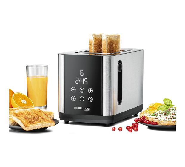 Rommelsbacher TO850 Toaster 850 W 2 Scheibe(n) 9 Stufen  (Schwarz, Edelstahl) f&uuml;r 59,99 Euro