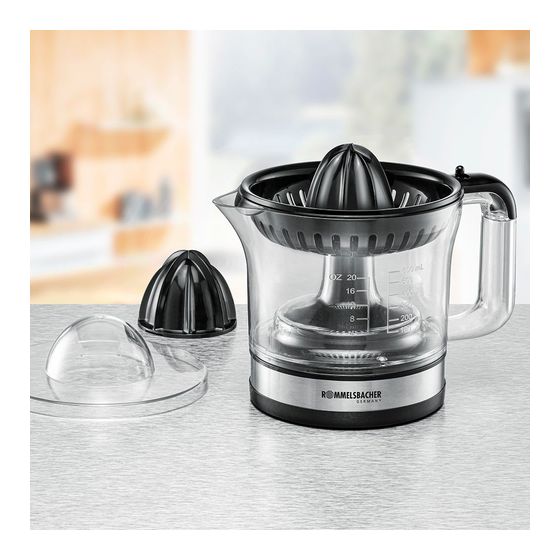 Rommelsbacher ZP50 Zitruspresse (Schwarz, Edelstahl, Transparent) f&uuml;r 32,99 Euro