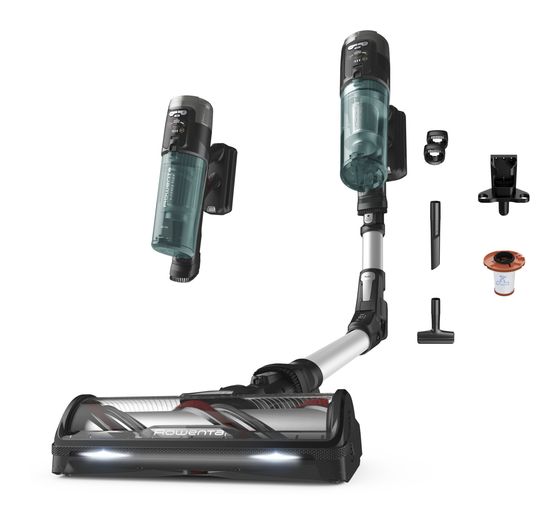 Rowenta RH9A32 X-Force Flex 13.60 Allergy Handstaubsauger Beutellos bis 60 min Laufzeit  (Aluminium/Grün) f&uuml;r 278,99 Euro
