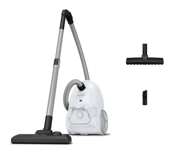 Rowenta RO3957 Compact Power Parkett Bodenstaubsauger Beutellos 900 W Hygienefilter  (Weiß) f&uuml;r 83,99 Euro