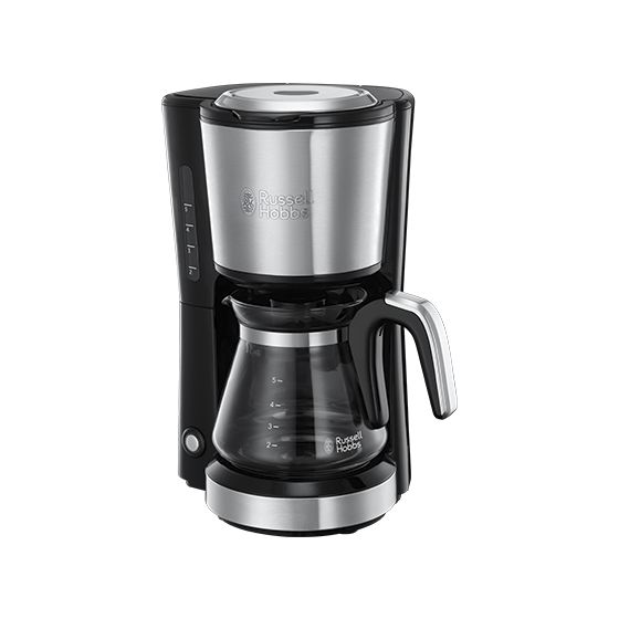 Russell Hobbs 24210-56 Compact Home 5 Tassen Filterkaffeemaschine 0,6 l  (Schwarz, Edelstahl) f&uuml;r 39,99 Euro