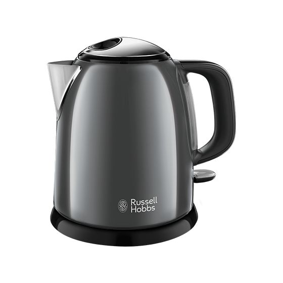 Russell Hobbs 24993-70 Colours Plus+ 1,0 l Wasserkocher  (Schwarz, Grau) f&uuml;r 34,99 Euro