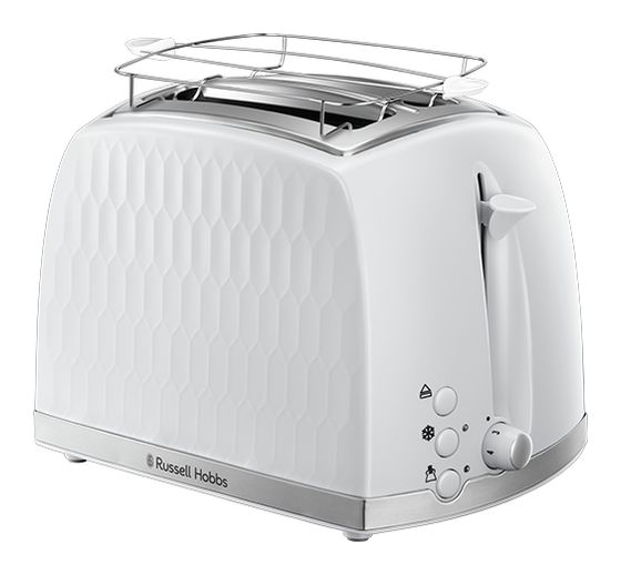 Russell Hobbs 26060-56 Honeycomb Toaster 850 W 2 Scheibe(n) 6 Stufen  (Weiß) f&uuml;r 42,99 Euro