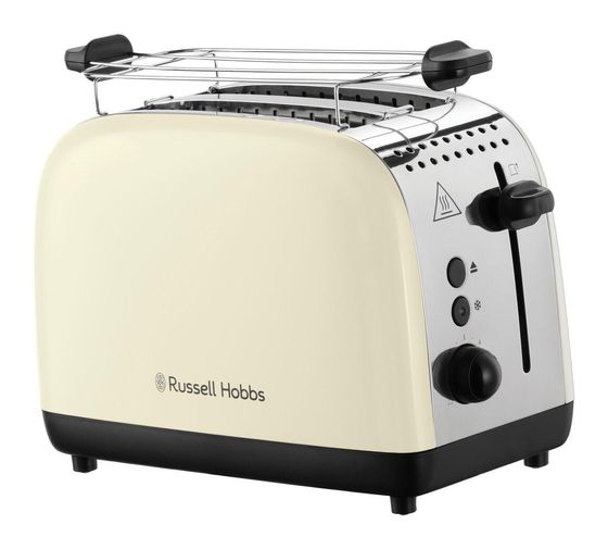 Russell Hobbs 26551-56 Colours Plus 2S Toaster 1600 W 2 Scheibe(n) 6 Stufen  (Cremefarben, Silber) f&uuml;r 44,99 Euro