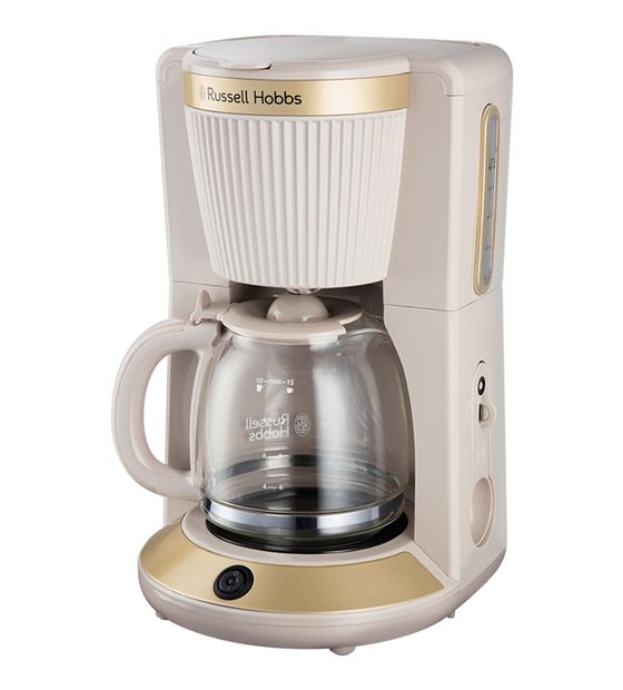 Russell Hobbs 26781-56	Bronte 10 Tassen Filterkaffeemaschine 1,2 l  (Gold, Steinfarbe) f&uuml;r 68,99 Euro