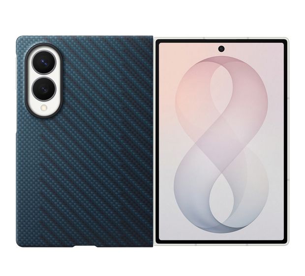 Samsung Carbon Magnet Case Cover für Samsung Z Fold8  (Blau) f&uuml;r 64,99 Euro