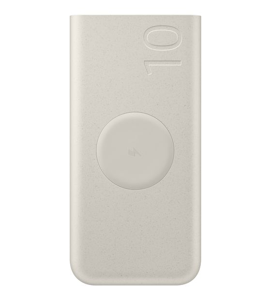 Samsung EB-U2510XUEGEU 10000 mAh Powerbank USB Typ-C Kabelloses Laden  (Beige) f&uuml;r 34,99 Euro