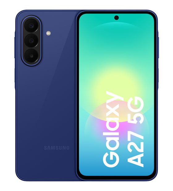 Samsung Galaxy A27 128 GB 5G Smartphone 17 cm (6.7 Zoll) Android 50 MP Dreifach Kamera Dual Sim WiFi 5  (Blau) f&uuml;r 278,00 Euro