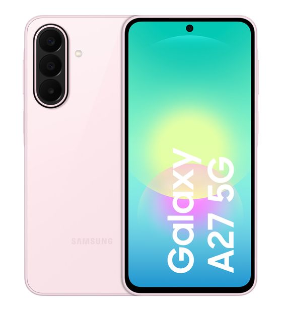 Samsung Galaxy A27 128 GB 5G Smartphone 17 cm (6.7 Zoll) Android 50 MP Dreifach Kamera Dual Sim WiFi 5  (Hellrosa) f&uuml;r 278,00 Euro