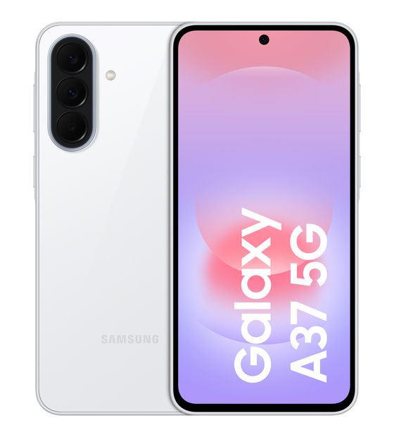 Samsung Galaxy A37 256 GB 5G Smartphone 17 cm (6.7 Zoll) Android 50 MP Dreifach Kamera Dual Sim WiFi 6 (Awesome White) f&uuml;r 356,00 Euro