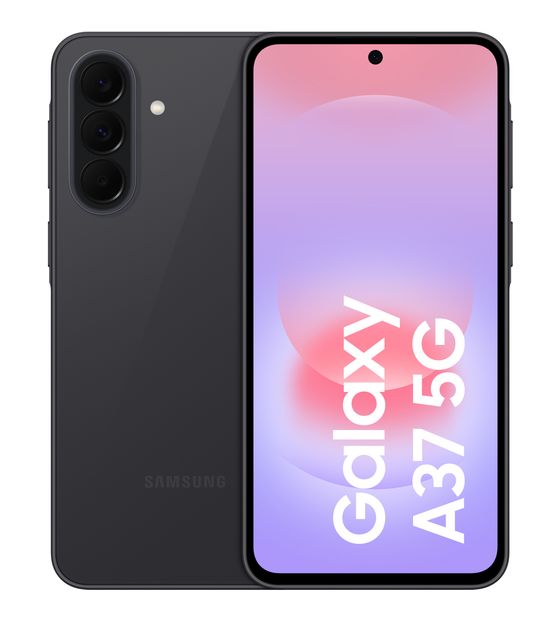 Samsung Galaxy A37 128 GB 5G Smartphone 17 cm (6.7 Zoll) Android 50 MP Dreifach Kamera Dual Sim WiFi 6 (Awesome charcoal) f&uuml;r 328,00 Euro