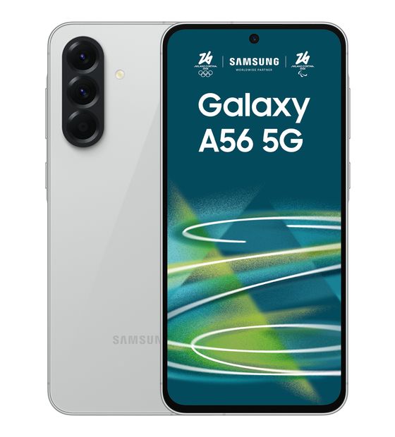 Samsung Galaxy A56 256 GB 5G Smartphone 17 cm (6.7 Zoll) Android 50 MP Dreifach Kamera Dual Sim WiFi 6 (Awesome Lightgray) f&uuml;r 491,00 Euro
