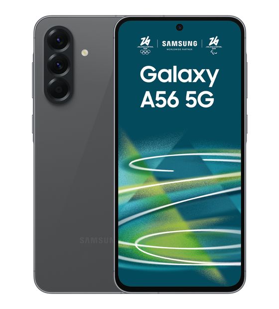 Samsung Galaxy A56 128 GB 5G Smartphone 17 cm (6.7 Zoll) Android 50 MP Dreifach Kamera Dual Sim WiFi 6 (Awesome Graphite) f&uuml;r 369,00 Euro