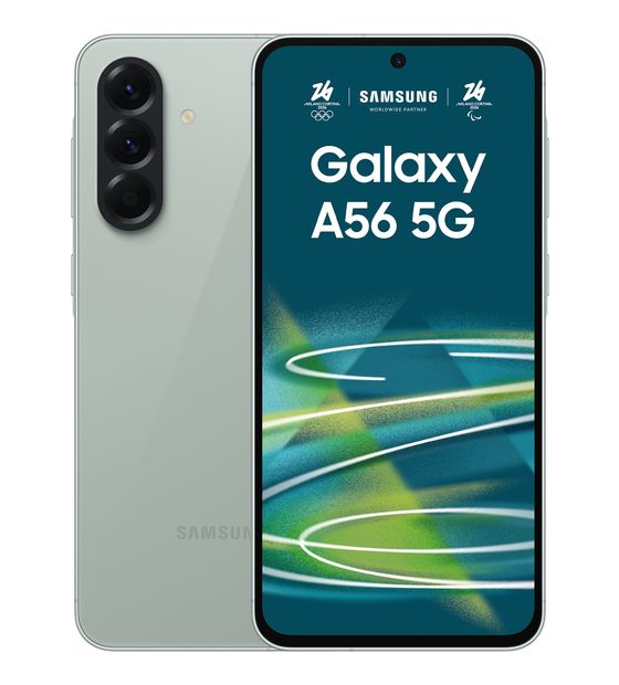 Samsung Galaxy A56 128 GB 5G Smartphone 17 cm (6.7 Zoll) Android 50 MP Dreifach Kamera Dual Sim WiFi 6 (Awesome Olive) f&uuml;r 374,00 Euro