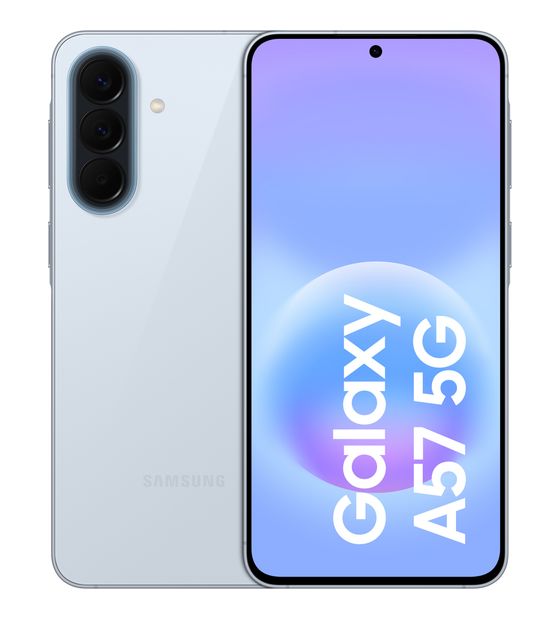 Samsung Galaxy A57 256 GB 5G Smartphone 17 cm (6.7 Zoll) Android 50 MP Dreifach Kamera Dual Sim WiFi 6E (Awesome Icyblue) f&uuml;r 484,00 Euro