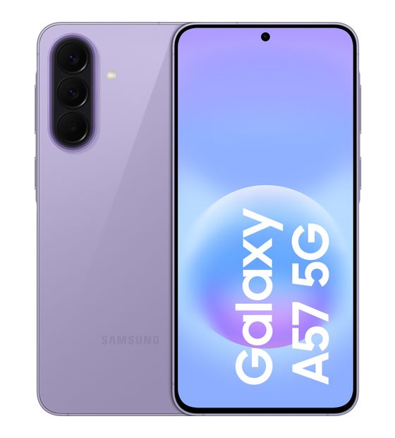 Samsung Galaxy A57 256 GB 5G Smartphone 17 cm (6.7 Zoll) Android 50 MP Dreifach Kamera Dual Sim WiFi 6E (Awesome Lilac) f&uuml;r 469,00 Euro